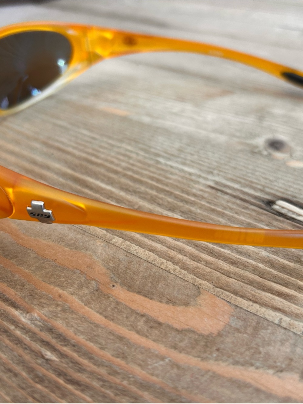 SPY Men's Amber Frame Sunglasses with Red & Silver Interchangeable Lenses - Picture 4 of 16